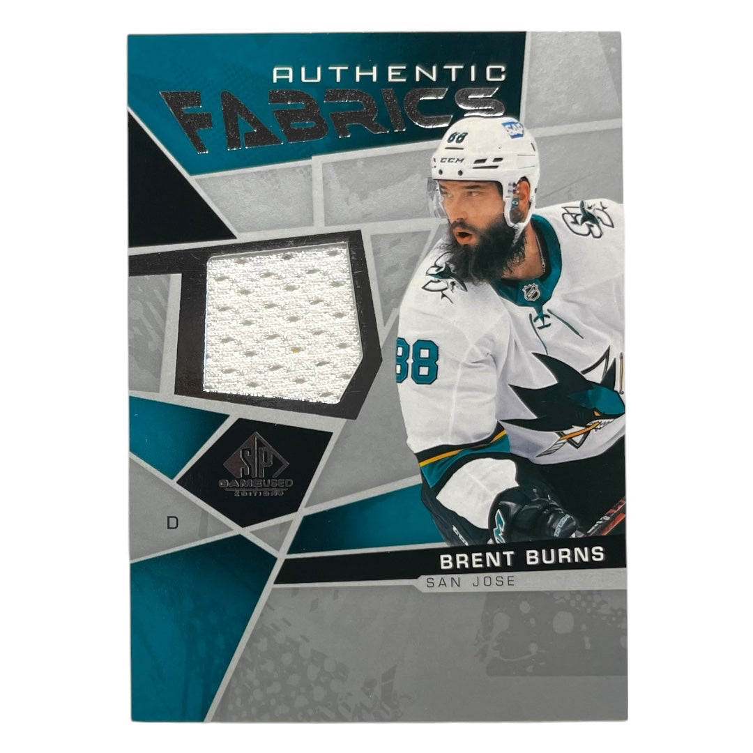 UPPER DECK NHLカード SP GAME USED BRENT BURNS SAN JOSE SHARKS #AF-BB 中古 IT2