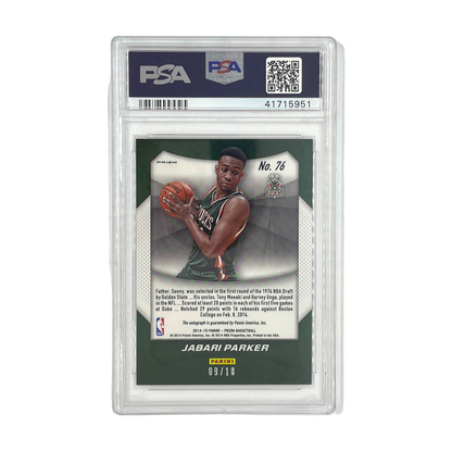 PANINI NBAカード PRIZM GOLD JABARI PARKER 09/10 #76 中古 IT1