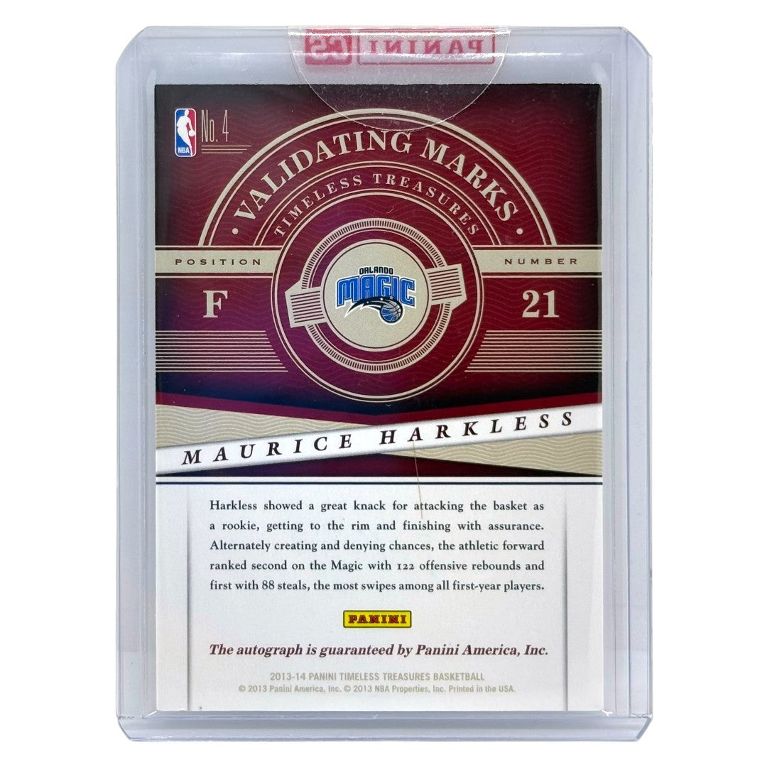 未開封品 PANINI NBAカード TIMELESS TREASURES MAURICE HARKLESS ORLANDO MAGIC #4 中古 IT1