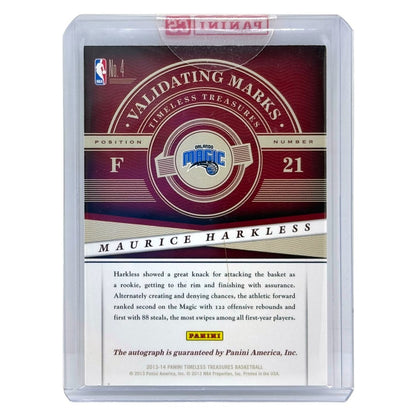 未開封品 PANINI NBAカード TIMELESS TREASURES MAURICE HARKLESS ORLANDO MAGIC #4 中古 IT1