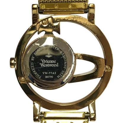 Vivienne Westwood ヴィヴィアンウエストウッド 腕時計 レディース クォーツ アナログ サークルオーブ 金属ベルト ゴールド VW-77A3 中古 T1