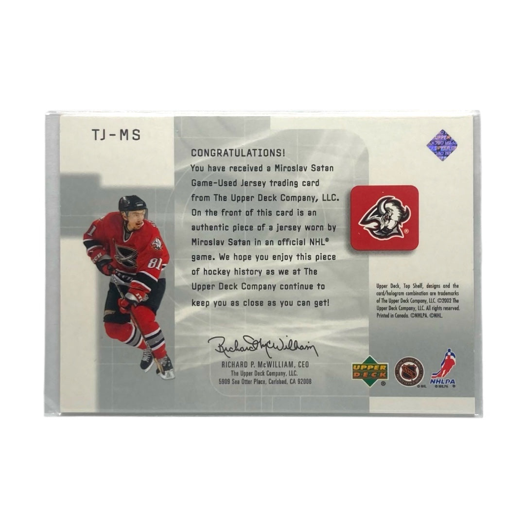 UPPER DECK NHLカード TOP SHELF MIROSLAV SATAN SABRES #TJ-MS 中古 IT2