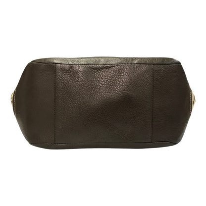 COACH コーチ シグネチャー トートバッグ レディース キャンバス/レザー ショルダー 大容量 カーキ/ブラウン F23297 中古 T1