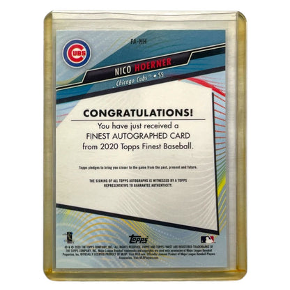 TOPPS MLBカード FINEST NICO HOERNER CHICAGO CUBS /99 #FA-MH 中古 IT2