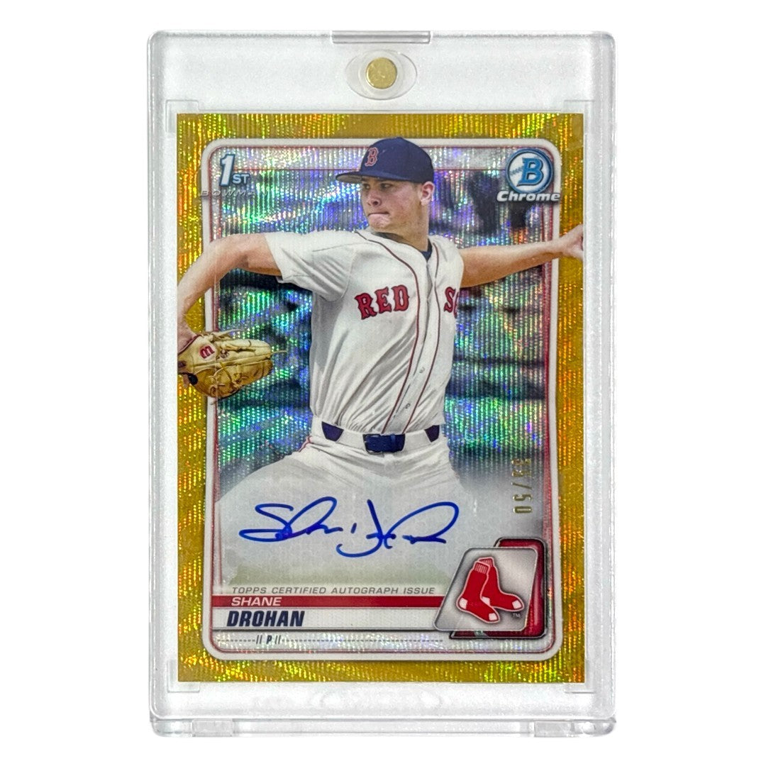 TOPPS MLBカード BOWMAN CHROME 1ST SHANE DROHAN BOSTON RED SOX /50 #CDA-SD 中古 IT1