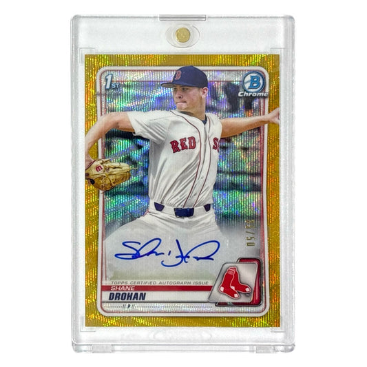 TOPPS MLBカード BOWMAN CHROME 1ST SHANE DROHAN BOSTON RED SOX /50 #CDA-SD 中古 IT1
