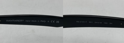 RayBan WAYFARER レイバン ウェイファーラー フルフィットモデル サングラス  RB2140-F 901 サイズ54 中古 D4