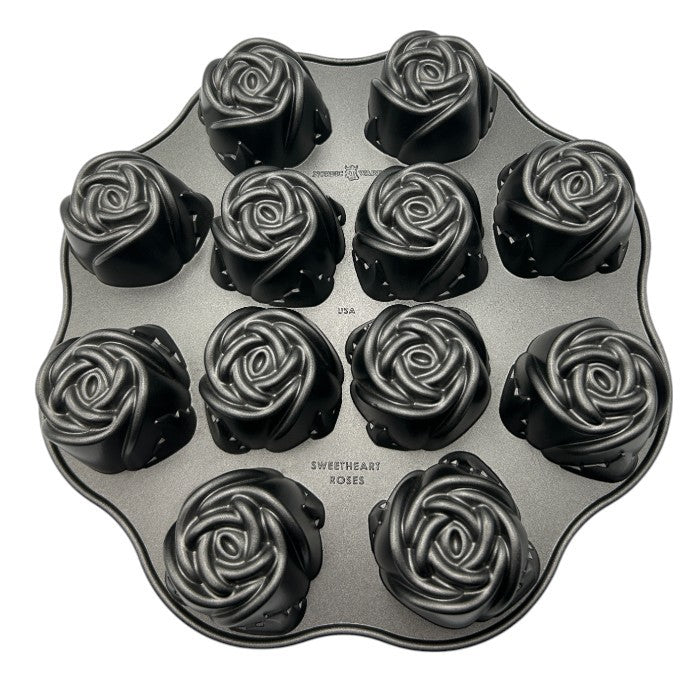 NORDIC WARE ノルディックウェア スイートローズ 型 2個セット ケーキ型 パン型 お菓子 製菓 バラ 薔薇 中古 W４