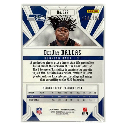 PANINI NFLカード PHOENIX DEEJAY DALLAS SEATTLE SEAHAWKS /199 #172 中古 IT1