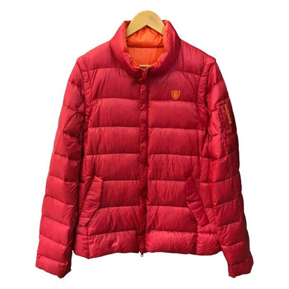 PEARLY GATES ダウンジャケット メンズ 秋冬 ブルゾン 2way 袖取り外し可 ベスト コンパクト 収納 レッド 7サイズ 053-220074 中古 T1