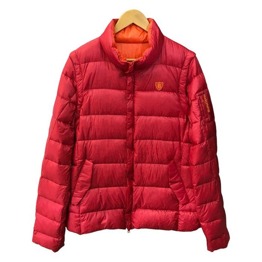 PEARLY GATES ダウンジャケット メンズ 秋冬 ブルゾン 2way 袖取り外し可 ベスト コンパクト 収納 レッド 7サイズ 053-220074 中古 T1