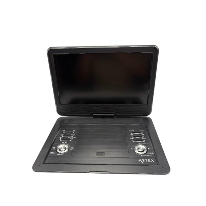 ASTEX ポータブルDVDプレーヤー AS-14TVR01 14インチ 持ち運び 録画対応 充電式 地デジ 中古 W４