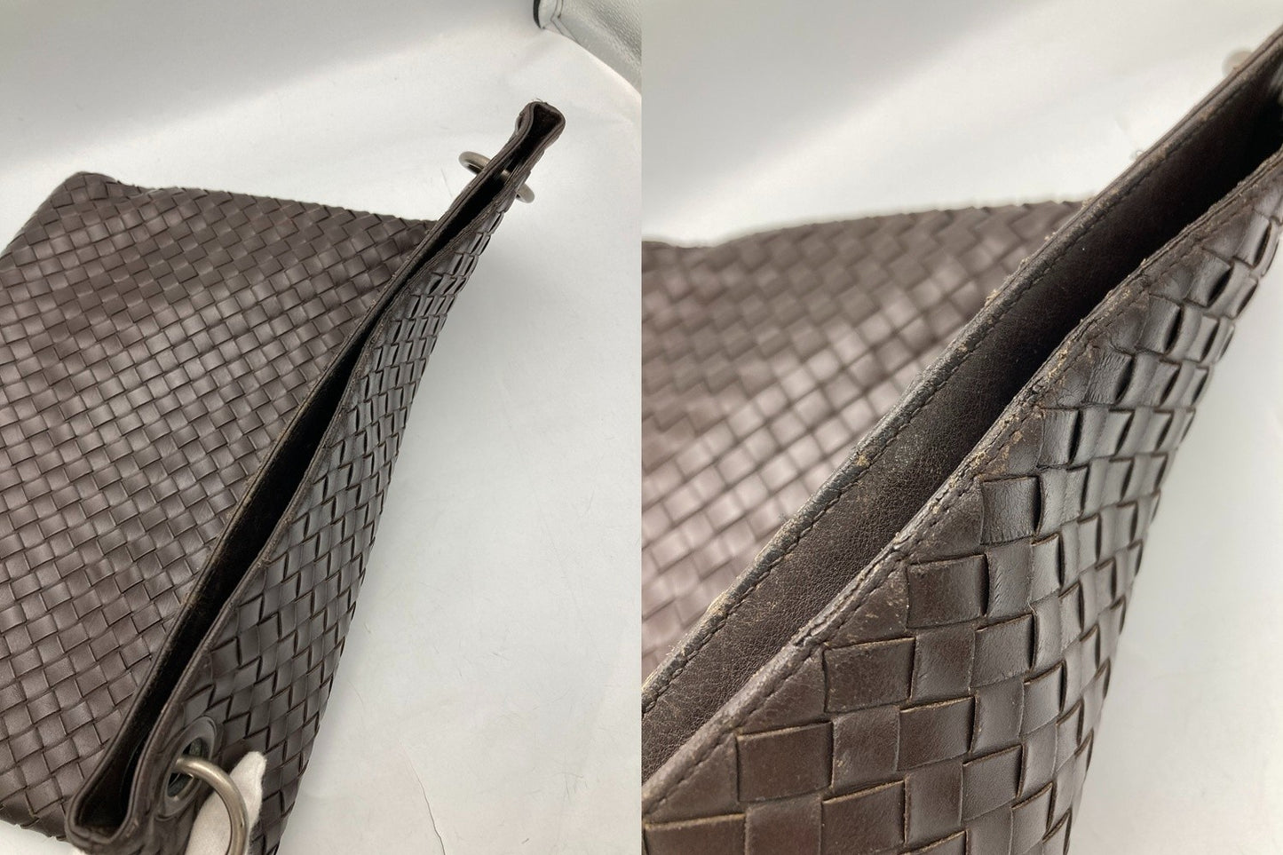 BOTTEGA VENETA ボッテガヴェネタ イントレチャート ショルダーバッグ 中古 D4