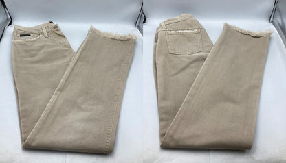 DOLCE&GABBANA ドルチェアンドガッバーナ コットン ストレートパンツ サイズ36 レディース 中古 D4