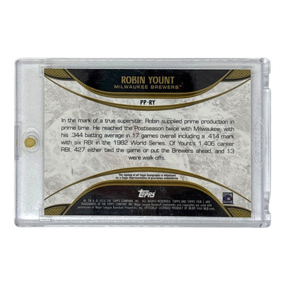 TOPPS MLBカード TIER ONE ROBIN YOUNT MILWAUKEE BREWERS /10 #PP-RY 中古 IT1