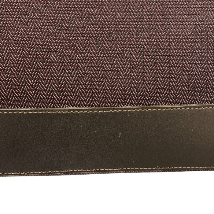 Paul Smith ポールスミス ブリーフケース メンズ ショルダーバッグ ビジネス ACE製 ヘリンボーン 大容量 レッド系 中古 T1