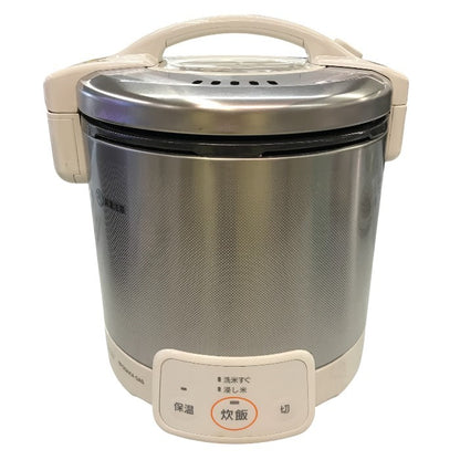 リンナイ ガス炊飯器 「こがまる」 5合 ホワイト 都市ガス用 RR-050VQ(W)/13A 中古 Y1