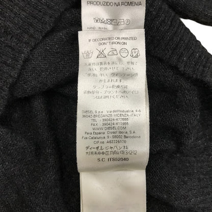 DIESEL ディーゼル ニット トップス レディース 秋冬 セーター アルパカ混 グレー XSサイズ 中古 M1