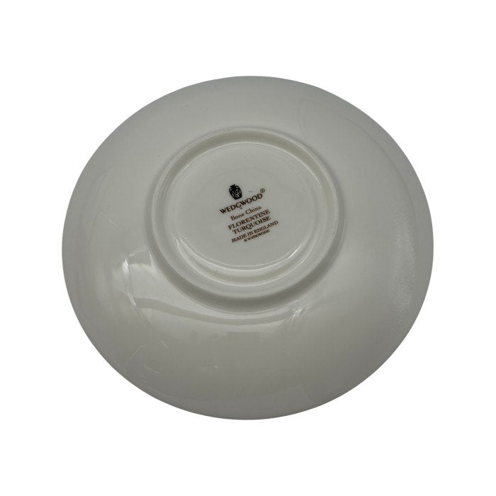 Wedgwood ウェッジウッド フロレンティーンターコイズ  ティーカップ＆ソーサー ペア 洋食器 ブランド おしゃれ 紅茶 中古 W1