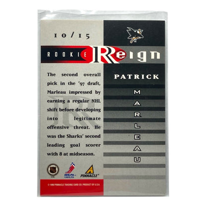 PINNACLE NHLカード ZENITH PATRICK MARLEAU SHARKS 中古 IT2