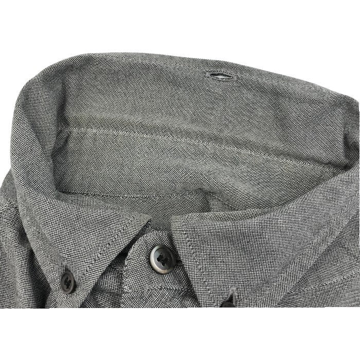 COMME des GARCONS コムデギャルソン GANRYU ガンリュウ シャツ メンズ 長袖 カジュアル プリント Mサイズ グレー ED-B003 トップス 秋 春 中古 W1