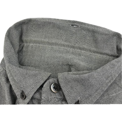 COMME des GARCONS コムデギャルソン GANRYU ガンリュウ シャツ メンズ 長袖 カジュアル プリント Mサイズ グレー ED-B003 トップス 秋 春 中古 W1