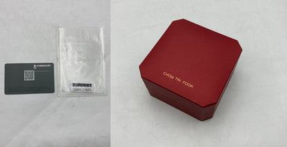 周大福 CHOW TAI FOOK K18WG  ダイヤ0.23ct リング 11号 中古 D4