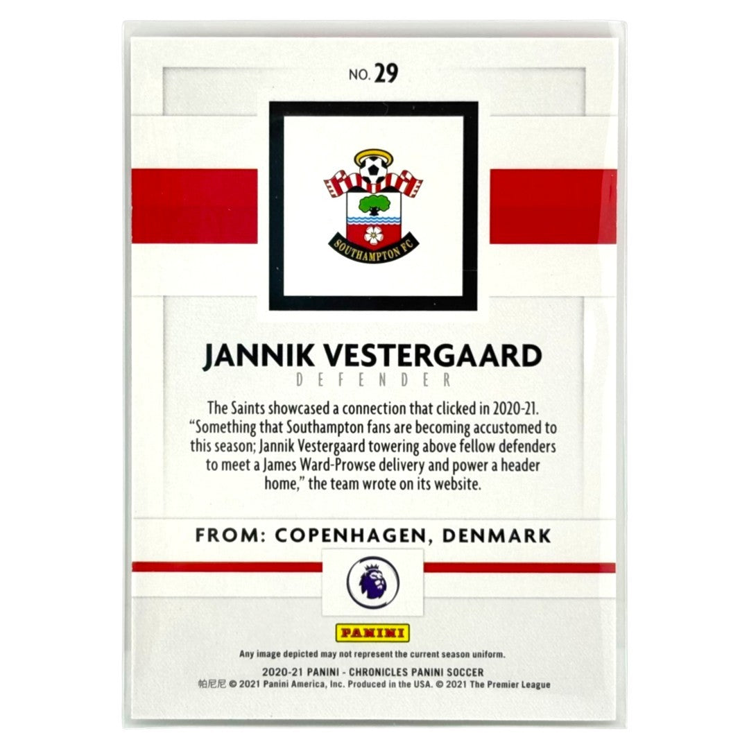 PANINI サッカーカード CHRONICLES PANINI JANNIK VESTERGAARD SOUTHAMPTON /10 #29 中古 IT1