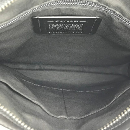 COACH コーチ ショルダーバッグ レディース シグネチャー PVC レザー サコッシュ 斜め掛け チャコール/ブラック F79053 中古 T1