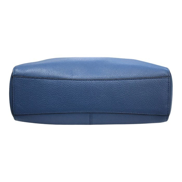 COACH コーチ プレーリーサッチェル ハンドバッグ レディース 2way ショルダー レザー シルバー金具 ブルー 58874 中古 T1