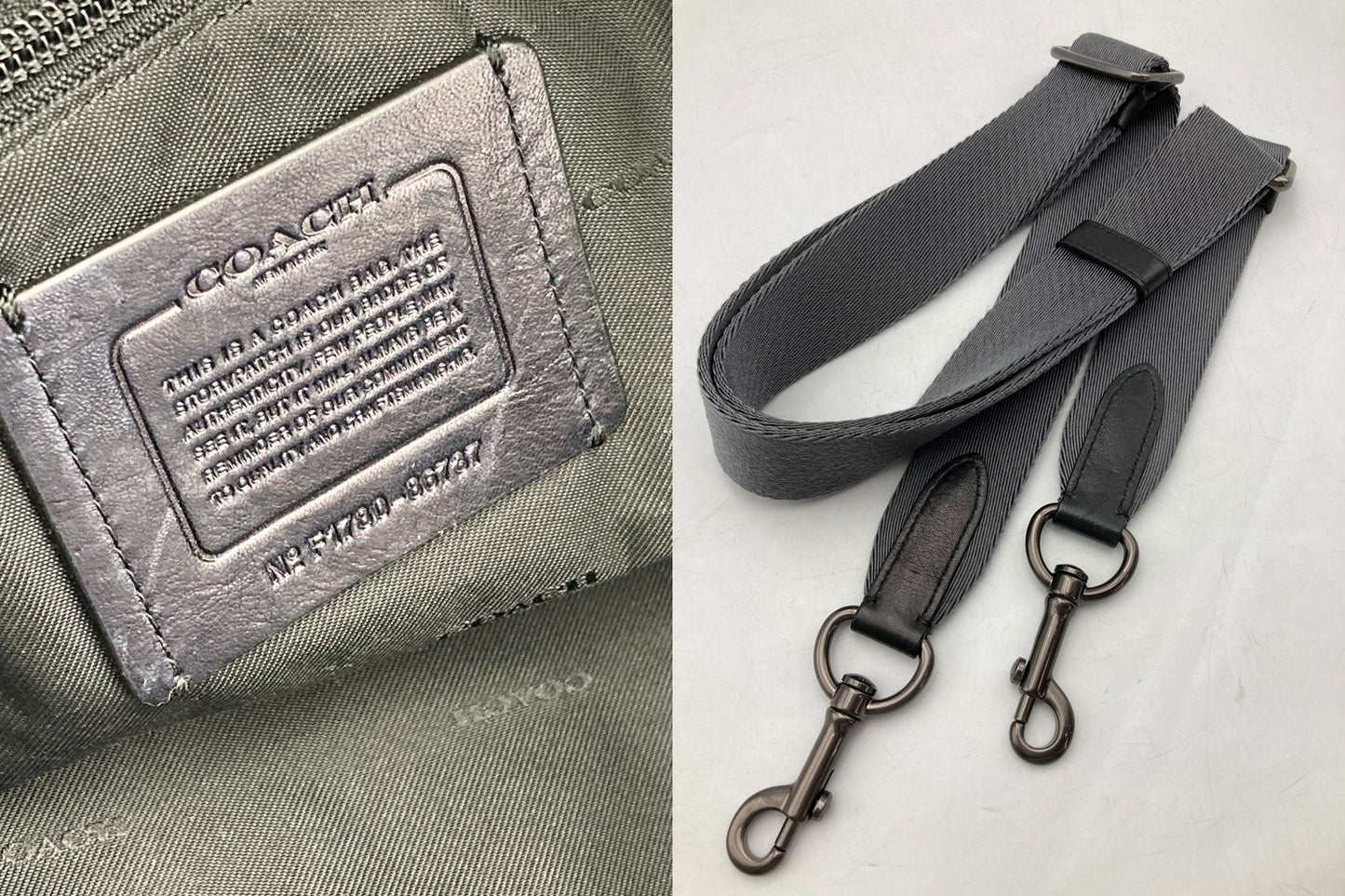 COACH コーチ レザー 2WAY ボストンバッグ 86737 メンズ 中古 D4