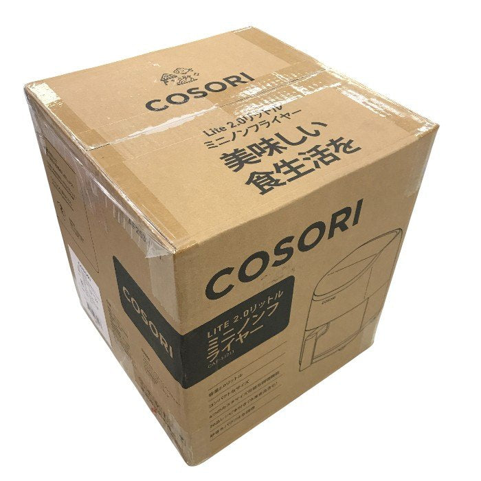 COSORI ノンフライヤー 2L 一人用 エアフライヤー オイル 電気 フライヤー 揚げ物 専用レシピ付き ブラック ‎CAF-LI211-KJP 中古 Y1