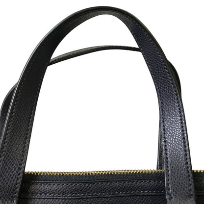 COACH コーチ ラグジュアリー クロスグレーン レザー プリーテッド レザー ハンドバッグ F34680 レディース ネイビー ブランド レディース 鞄 ショルダー 2WAY 中古 WK1