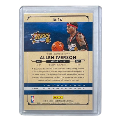 PANINI NBAカード GOLD STANDARD ALLEN IVERSON PHILADELPHIA 76ERS /299 #157 中古 IT2