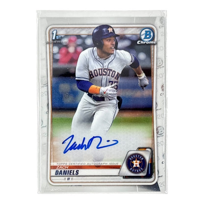 TOPPS MLBカード BOWMAN CHROME 1ST ZACH DANIELS HOUSTON ASTROS #CDA-ZDA 中古 IT1