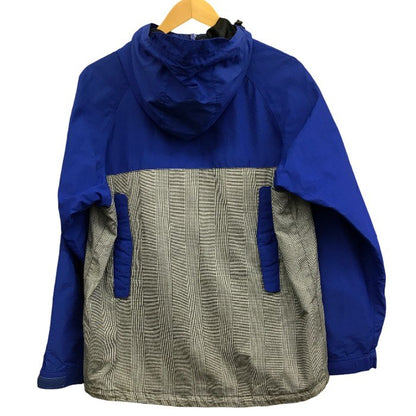STUSSY ステューシー マウンテンパーカー メンズ ブルー/ブラック Lサイズ アウター 春 秋 冬 チェック柄 中古 KW1