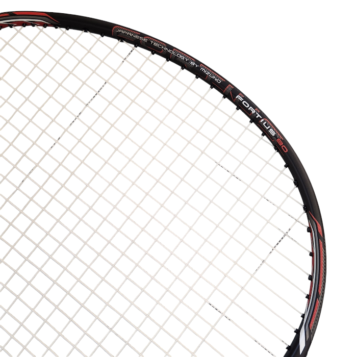 MIZUNO ミズノ FORTIUS 80 フォルティウス バドミントンラケット ハードヒッター向け グラファイト ブラック/レッド 4U6 73JTB180 中古 T1