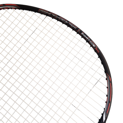 MIZUNO ミズノ FORTIUS 80 フォルティウス バドミントンラケット ハードヒッター向け グラファイト ブラック/レッド 4U6 73JTB180 中古 T1