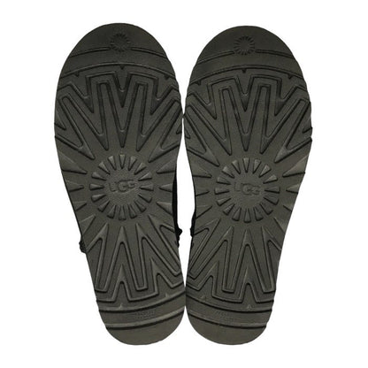 UGG アグ クラシック ミニ デコ スエード ブーツ メンズ レディース ステッチ ムートン スウェード ブラック 25cm 1115565 中古 T1