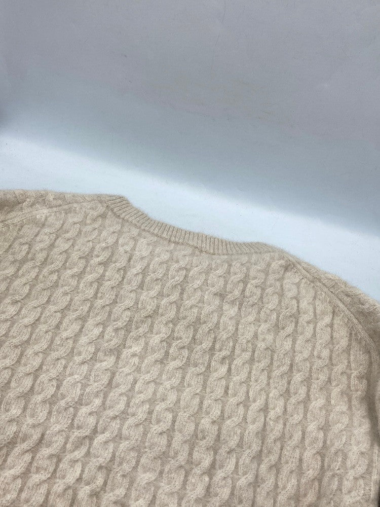 ROPE ロペ フォックスファー 46％ ケーブルニット レディース 中古 D4