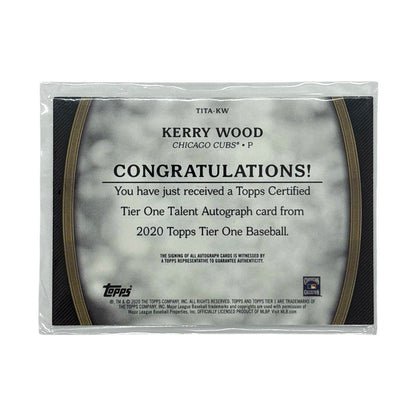 TOPPS MLBカード TIER ONE KERRY WOOD CHICAGO CUBS 186/299 #T1TA-KW 中古 IT1