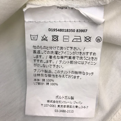 MONCLER モンクレール Tシャツ キッズ 半袖 コットン コミック柄 漫画 ホワイト 104cm D19548018350 中古 T1