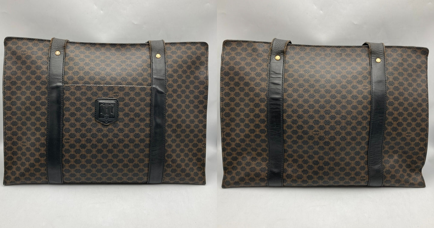 CELINE セリーヌ マカダム トートバッグ MC98/1 中古 D4