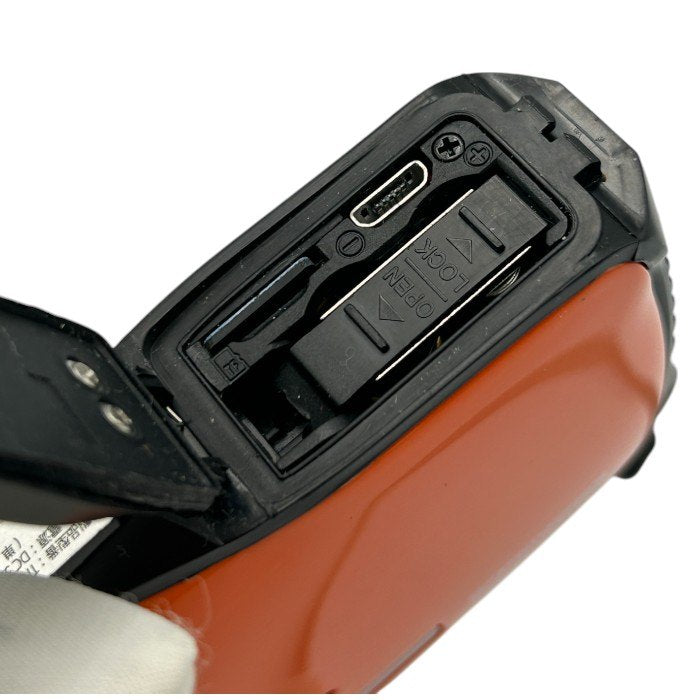 Veldo ヴェルド 防水 デジタルカメラ TN-WTP-CAM01 オレンジ デジカメ 水深3ｍ防水 800万画素 中古 W４