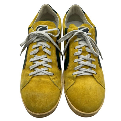 Valsport ヴァルスポルト トーナメント スウェード スニーカー メンズ 42 (約26.5cm) 靴 シューズ スエード イエロー グリーン 中古 W４
