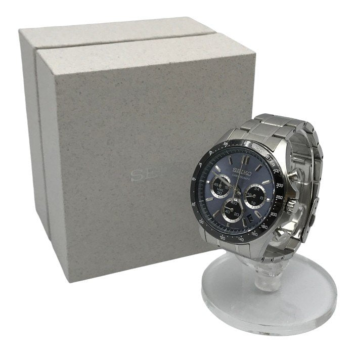 SEIKO セイコー スピリット 腕時計 メンズ アナログ クォーツ SS クロノグラフ SPIRIT CHRONOGRAPH シルバー 8T63-00D0 中古 T1