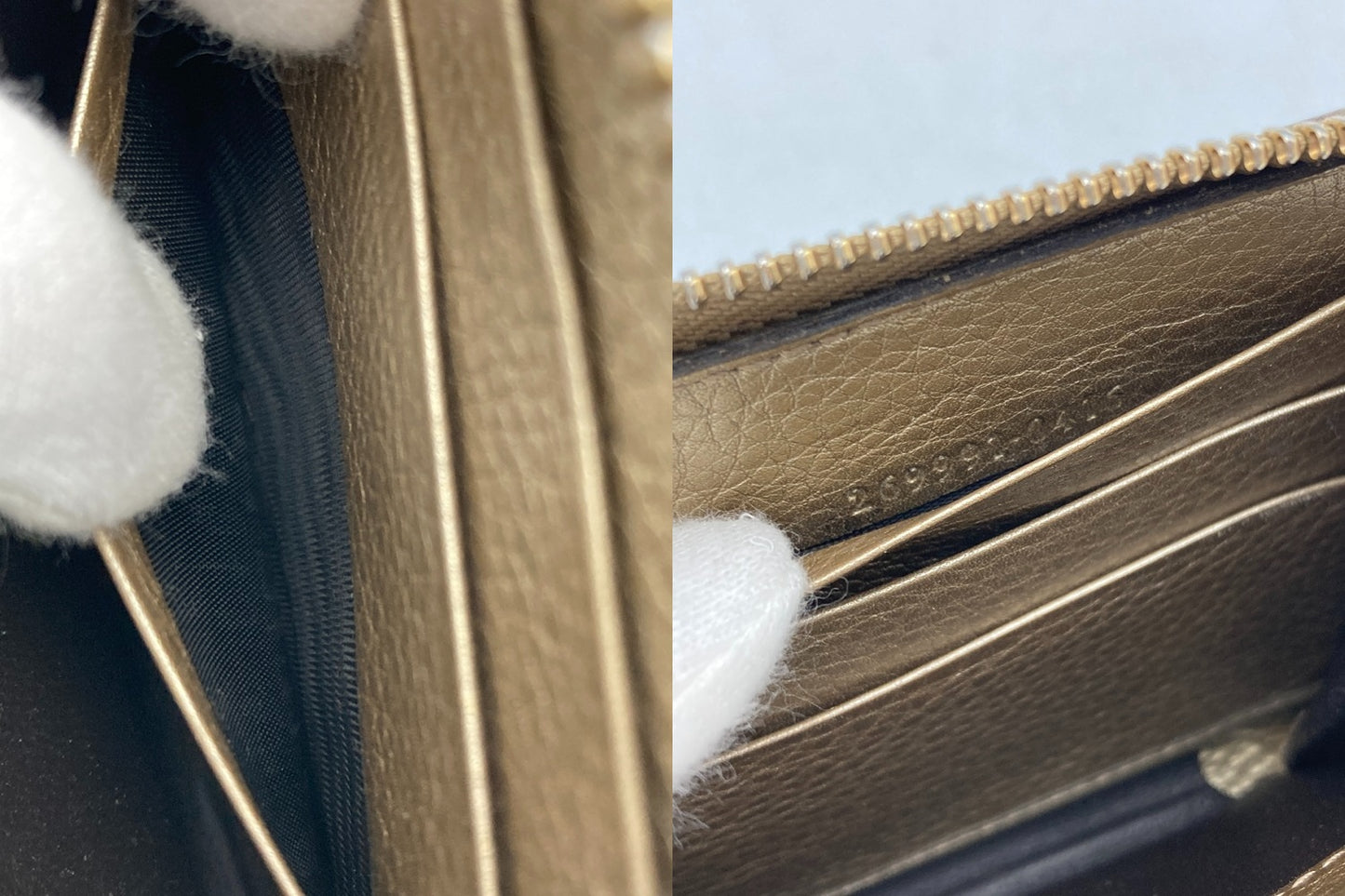 GUCCI グッチ GGキャンバス バンブータッセル ラウンドファスナー長財布 269991 中古 D4