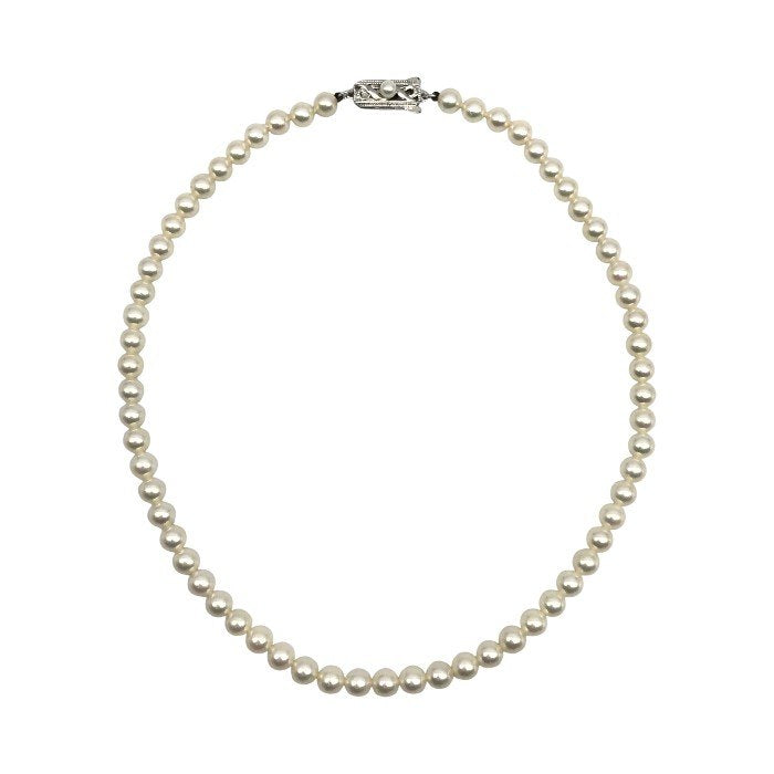 MIKIMOTO ミキモト パール ネックレス レディース 本真珠 5.6～6.0mm 38cm 中古 T1