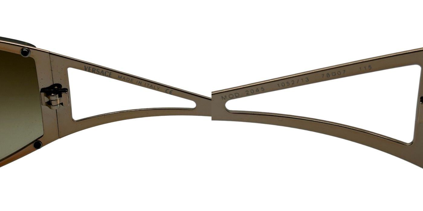 VERSACE ヴェルサーチェ サングラス MOD2045 レディース メンズ フォックス型 中古 W1