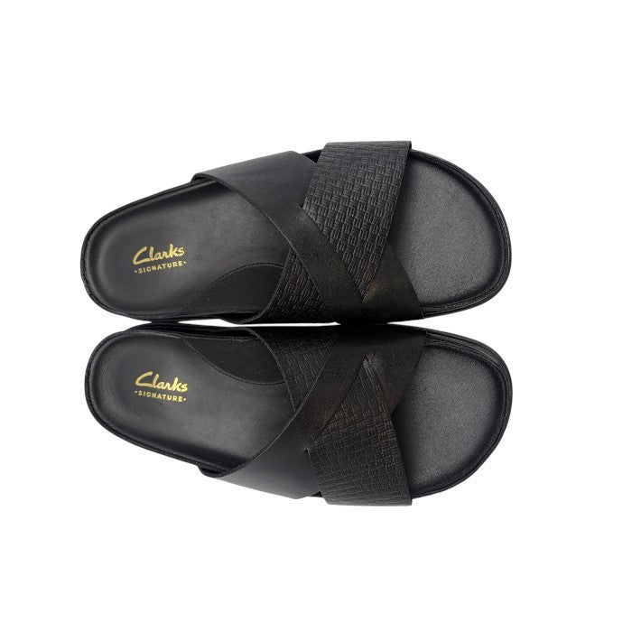 Clarks クラークス Torford Cross トーフォードクロス サンダル UK6 1/2 (24.5cm) 靴 シューズ メンズ レディース 夏 ブラック 中古 W1